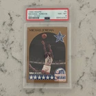 NBA Hoops 1990 Michael Jordan All-Star #5 Chicago Bulls PSA 8 Graded Card