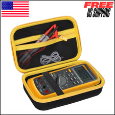 Hard Case For Fluke 87-v 87v Max 77-iv 83v 88v Digital Multimeter Blackyellow