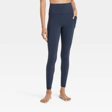Women's Everyday Soft Ultra High-Rise Pocketed Leggings - All In Motion Navy