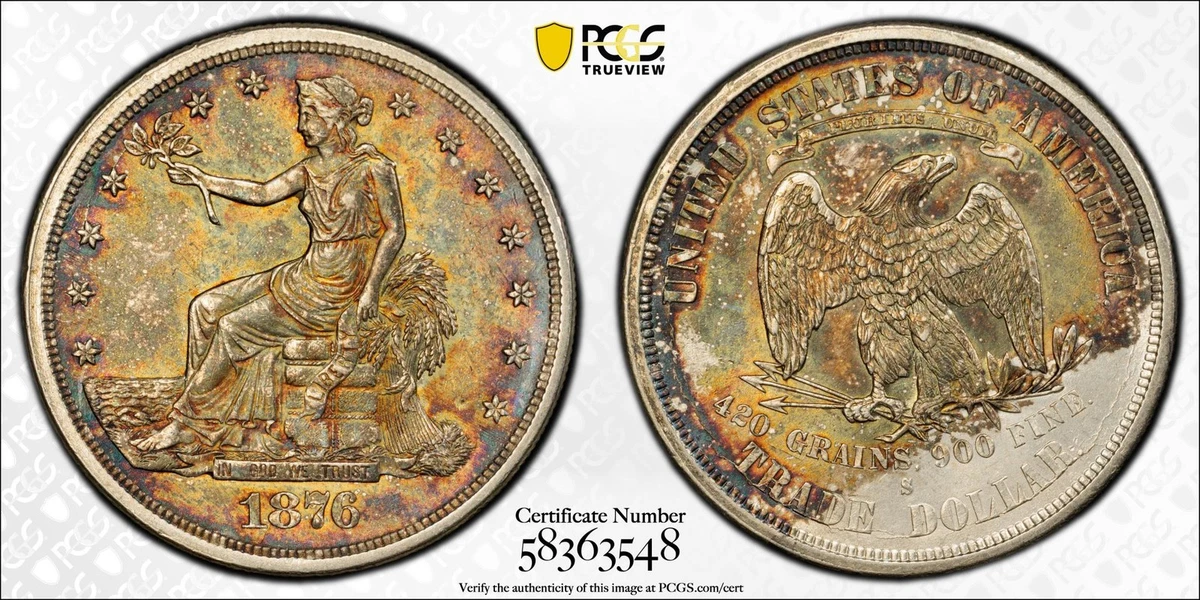 1876 Year US Trade Dollars (1873-1885) for sale | eBay