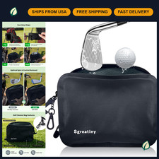 Waterproof Golf Club Cleaner Bag Ball Washer - Portable Scrub Pouch for Golfin