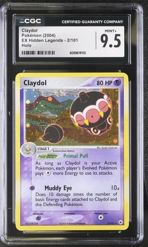 Pokemon Claydol EX Hidden Legends 2/101 Holo CGC 9.5 Mint+