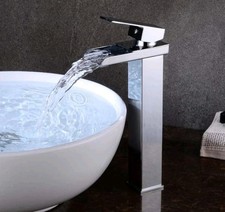 Miscelatore Rubinetto Lavabo Bagno CROMATO A CASCATA 