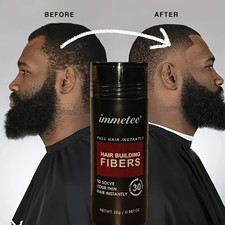 Real Hair Building Fibers by HAIR ILLUSION Instant Hair Loss Recovery 18 Grams