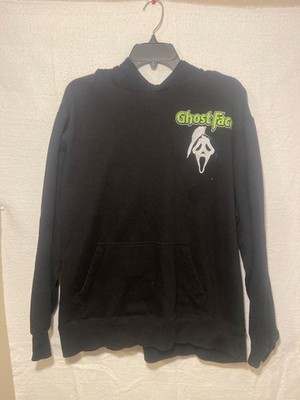 Bioworld Ghost Face Scream Horror Movie Hoodie XL Black Neon Green