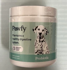 Pawfy Probiotic Dog Supplements 4 oz 30 Chews Chicken Flavor Exp 07/2026 New