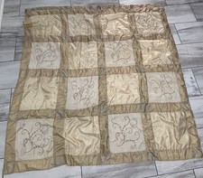 70x70 Gold Embroidered Shower Curtain