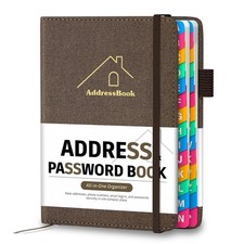 Address Book with Colorful Alphabetical Tabs, 4.7" X 6.2" Hardcover Address a...