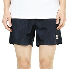 Moncler Men's Logo Patch Swim Shorts Navy 2C00003 53326 743 127539217