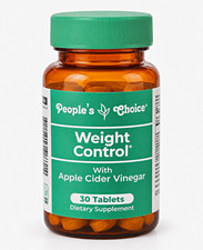 People’s Choice Weight Control Apple Cider Vinegar 30 Tablets B6 Chromium NEW