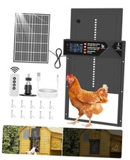 Large Automatic Chicken Coop Door, 4000mAh High Capacity Chicken Coop Black