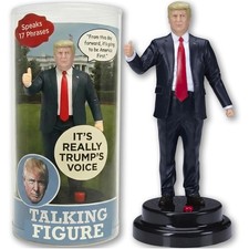 Trump Talking Figure with Real Voice, 17 Quotes, 8in Collectible Gag Gift
