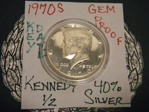 1970-S KENNEDY HALF DOLLAR GREAT CAMEO PROOF COIN!!!  REAL BEAUTY!!