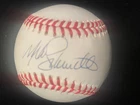 "MIKE SCHMIDT" - HALL OF FAMER  - AUTOGRAPHED BASEBALL  W/CUBE - EXC