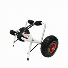 Remorque Kayak Pliable Aluminium Chariot de Kayak Pliable Structure Tubulaire