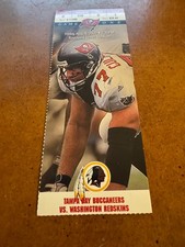 2000 Washington Redskins v Buccaneers Football Ticket LaVar Arrington Debut 8/4