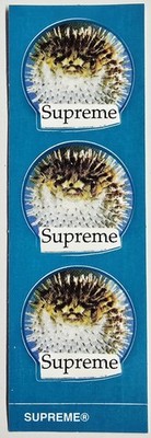 Supreme Blowfish Puffer Fish 3 Mini Stickers SS23 100% Authentic Blue   