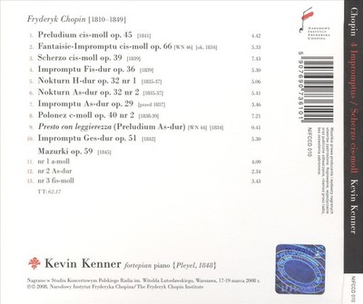 CHOPIN: 4 IMPROMPTUS; SCHERZO CIS-MOLL; POLONEZ C-MOLL; NOKTURNY OP. 32; MAZURKI