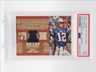 TOM BRADY 2007 TOPPS TX EXCLUSIVE POST SEASON GAME-USED PATCH /199 PSA 7 Q0902