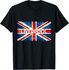Liverpool England UK Flag, Gift And Souvenir T-Shirt
