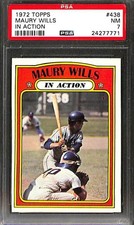 1972 Topps #438 MAURY WILLS IA PSA 7 NM 24277771 