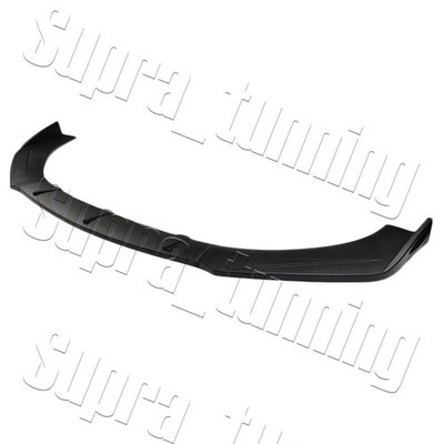 Universal Front Bumper Protector Body Splitter Spoiler Lip 3PCS Unpainted Black