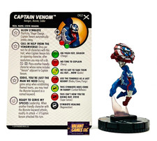 Marvel Heroclix Captain Venom 062 w/ Card Earth X Set