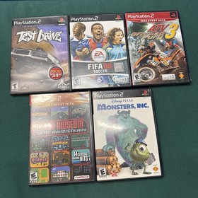 PS2 Slim Silver Console SCPH-79001, Games, Memory Card, Controllers, TESTED