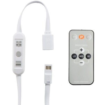 Luminoodle USB Schalter und Dimmer mit kabelloser Fernbedienung für LED-Streifen