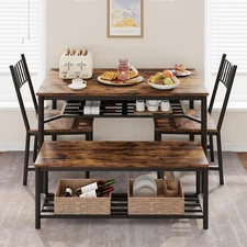 New Dining Table Set for 4 Kitchen Table and 2 Chairs for Small Space Apartment