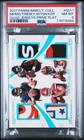 2017 IMMACULATE QUAD JSY PRIME PLAT WATSON/TRUBISKY/PATRICK MAHOMES II 1/5 PSA 8