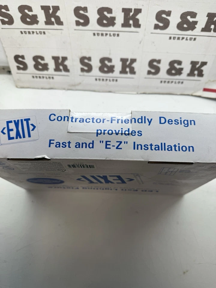 LED Exit Lighting Fixture- Universal Single or Double Face Configuration - Image 3 of 3