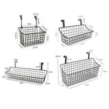 Hängender Wandkorb, Metalldraht-Organizer-Korb für Wäscheschrank, Schlafsaal