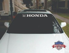 Windshield Banner Vinyl Decal Sticker 36 Or 41 Fits Honda