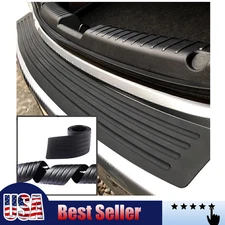 Car Rear Bumper Protector Trim Rubber Strip Trunk Sill Guard Scratch Pad Cover