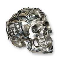 Steampunk SchäDel Totenkopf Aus Kunstharz Replikat Retro Design Dekoration
