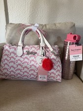 Beautiful JUICY COUTURE PEP IN HER STEP SATCHEL W INSULATED TUMBLER SUMMER      