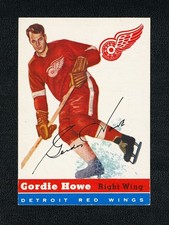 1954 Topps #8 Gordie Howe - EX to EX+ Condition