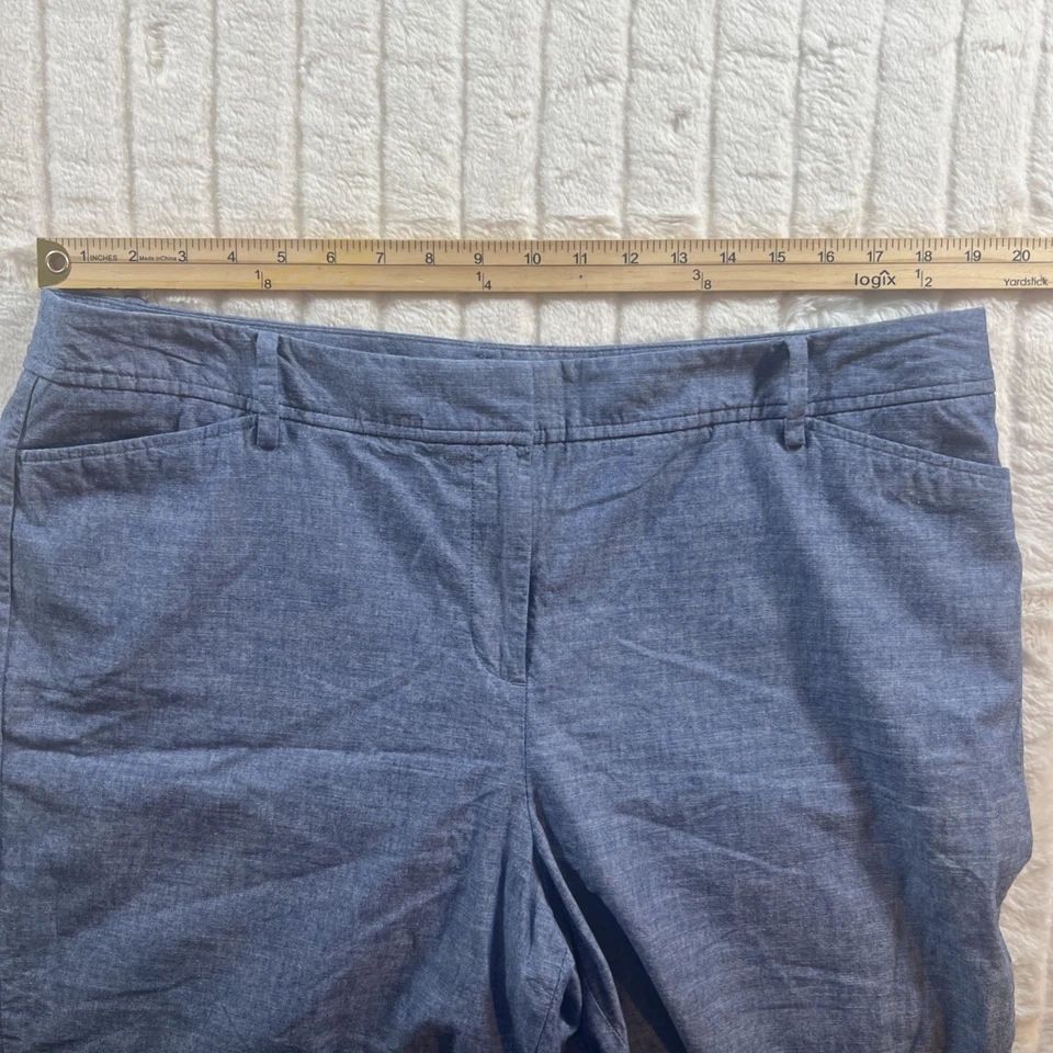 Женские шорты Talbots The Perfect 10 дюймов по внутреннему шву размер 16 цвет синий джинсовый - Изображение 4 из 4