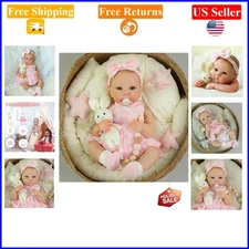 20 Inch Lifelike Reborn Baby Doll Girl with Accessories, Soft Vinyl