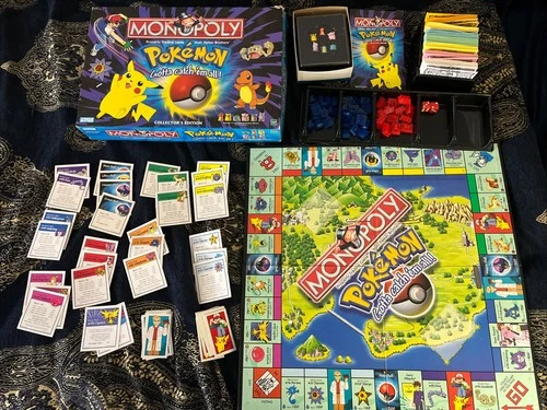 Vintage Pokemon Collector's Edition Monopoly 1999 I Believe It Is Complete