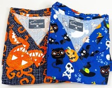 Butter Soft Large Fits Like XL Halloween Pumpkin Bat Ghost Lot Of 2 Tops EUC