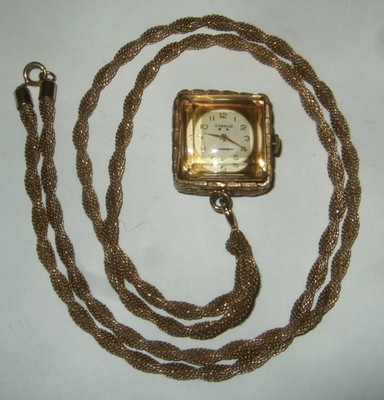 Necklace Watch with Open Escapement Hanover Watch Swiss Movement 
