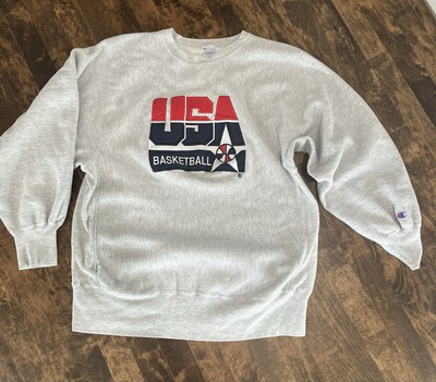 #ad Vintage 90s champion “USA Basketball” Reverse Weave crewneck sweatshirt XL $45.00