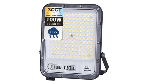 NaśWietlacz LED 100W 3CCT 13000Lm IP65 145-265V Pallas Horoz Horoz Electric-image