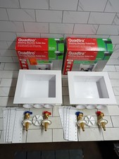 2 Pack Oatey Quadtro 38528 Washing Machine Outlet Box 1/4" Turn x 2" Hub OB