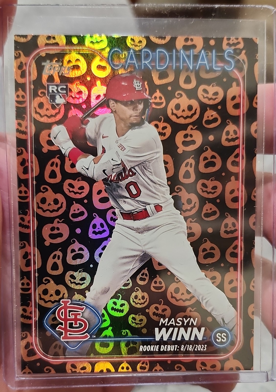 2024 Topps Update Series - Rookie Debut Masyn Winn #US272 Jack-O'-Lantern Foil