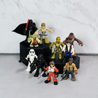 Star Wars Galactic Heroes Poe Lot Figure Yoda Luke Darth 3CPO  Fin Storm Han Toy