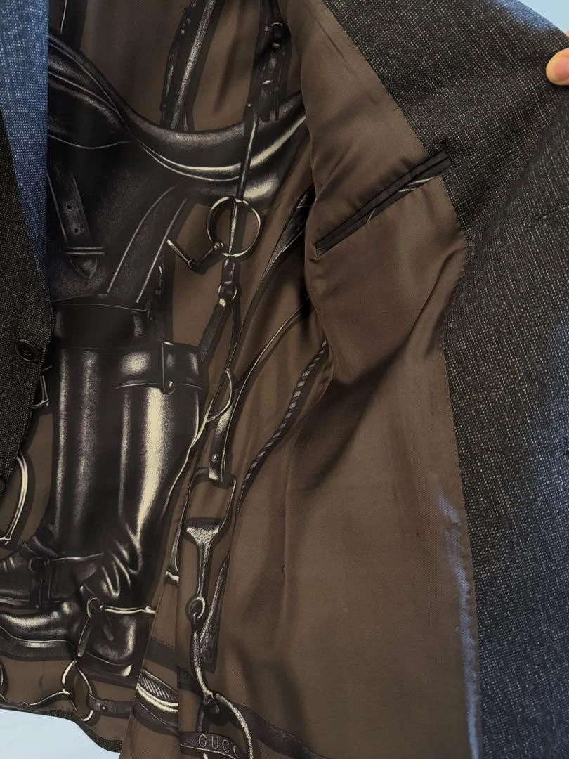 Gucci giacca uomo nera sartoriale media ottima usata con gancio