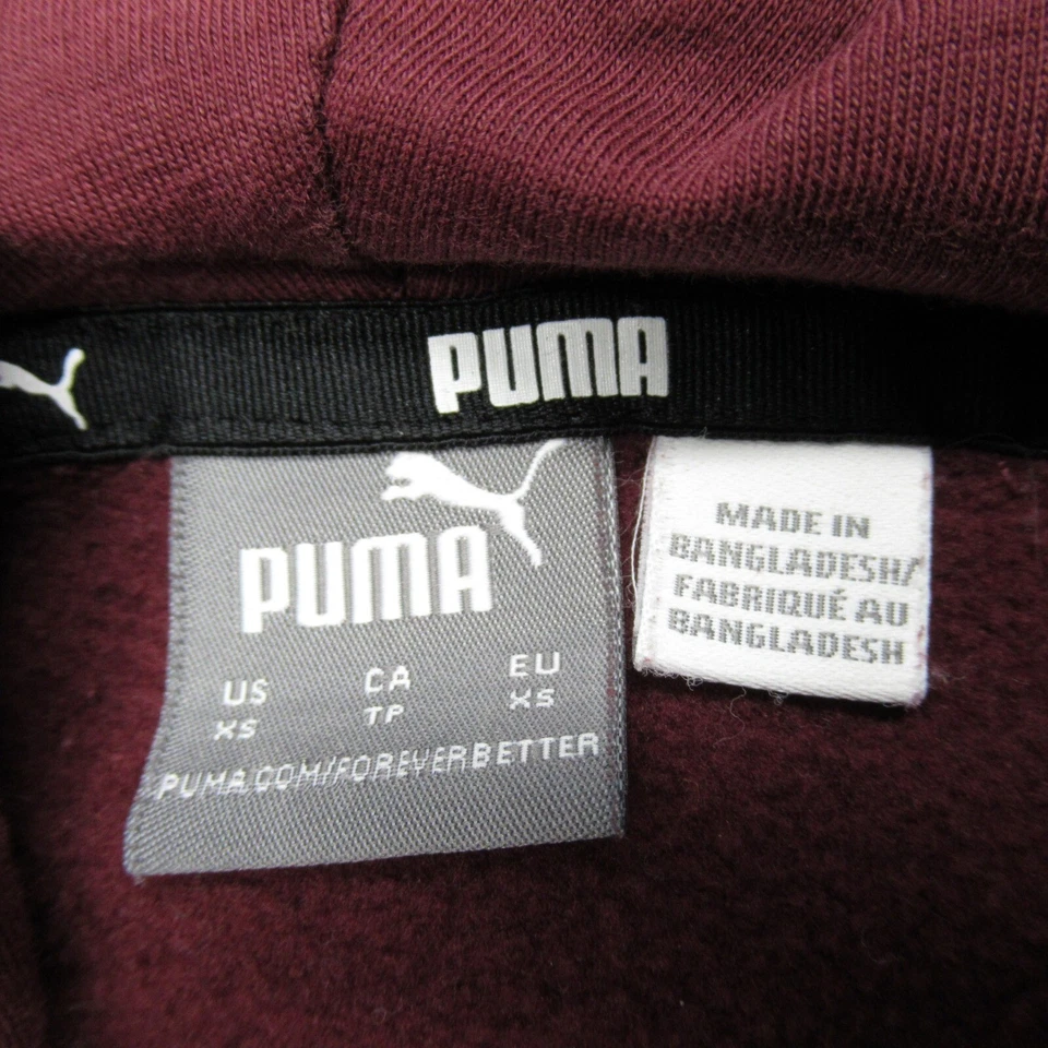 Puma Sudadera con Capucha Juvenil Mediana Púrpura PowerDeco Bolsillo Polar Pullover Sudadera LEER Foto 4 de 4